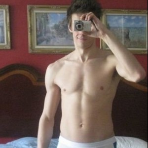 Boyfriends taking selfshot pictures in their underwear